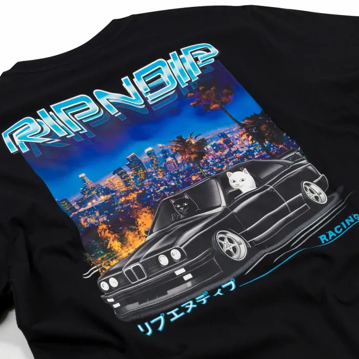 Ripndip Vroom Vroom Tee Black Short Sleeve Tees Ripndip Vroom Vroom Tee Black Short Sleeve Tees