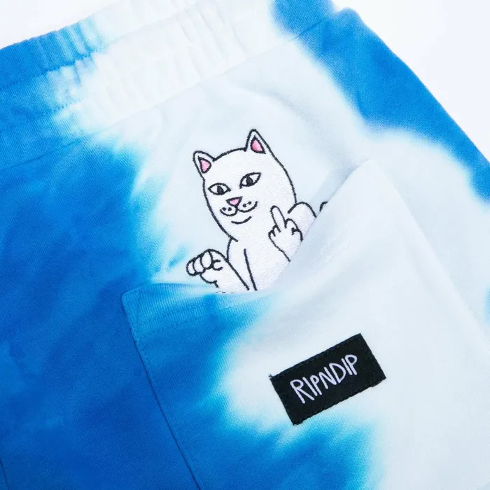 Ripndip Wilshire Sweatshorts Blue Stripe Dye Sweats Ripndip Wilshire Sweatshorts Blue Stripe Dye Sweats