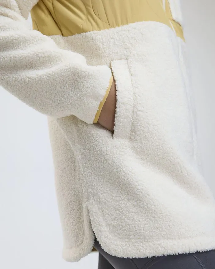 RWandCO Activewear MixMedia Jacket With Sherpa 8211 Hyba 124 Regular 124 Reitmans Birch 8211 Women