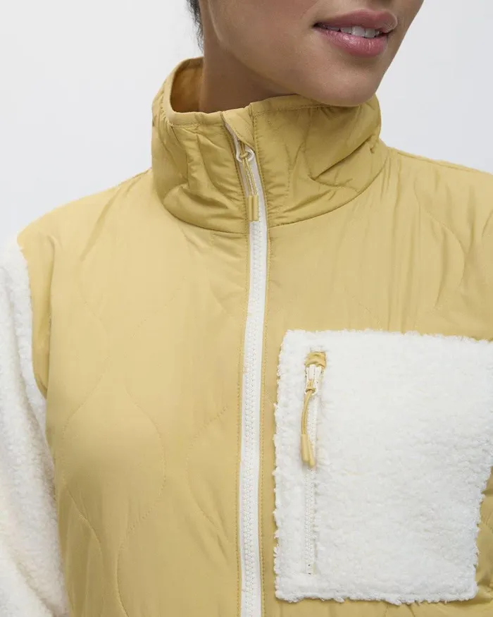 RWandCO Activewear MixMedia Jacket With Sherpa 8211 Hyba 124 Regular 124 Reitmans Birch 8211 Women