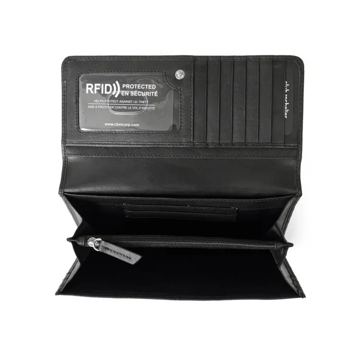 RWandCO Bags Club Rochelier Ladies039 Expander Clutch Wallet Black 8211 Women RWandCO Bags Club Rochelier Ladies039 Expander Clutch Wallet Black 8211 Women