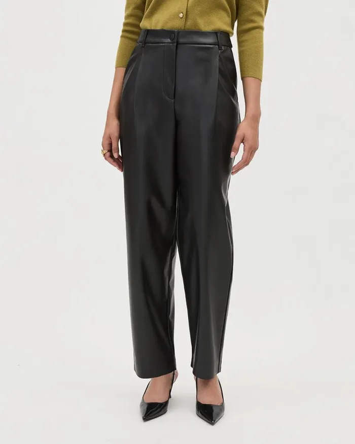 RWandCO Barrel Leg FauxLeather HighRise Barrel Pant Black 8211 Women RWandCO Barrel Leg FauxLeather HighRise Barrel Pant Black 8211 Women