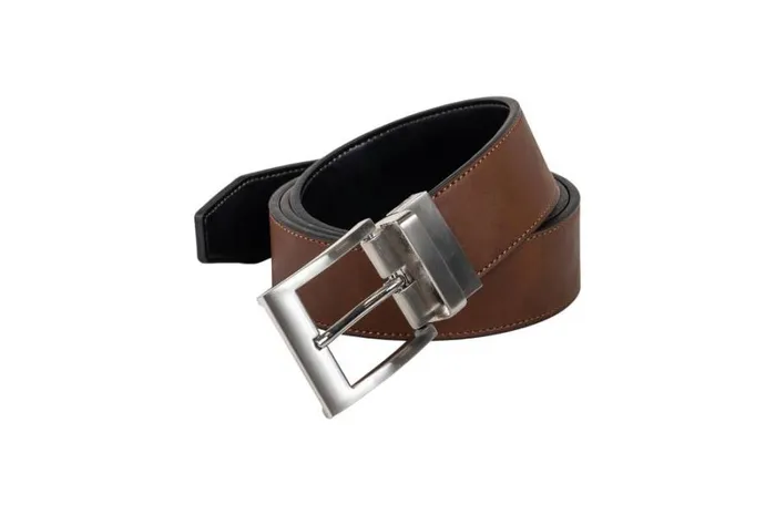 RWandCO Belts and Suspenders CHAMPS Leather One Size Reversible And Adjustable Belt BlackBrown Medium Brown 8211 Men