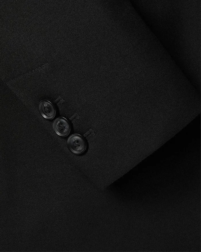 RWandCO Blazers Black OneButton WoolBlend Blazer Black 8211 Women RWandCO Blazers Black OneButton WoolBlend Blazer Black 8211 Women