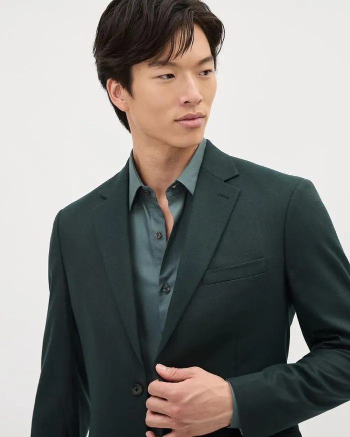 RWandCO Blazers Brushed Twill TailoredFit Blazer Pine 8211 Men