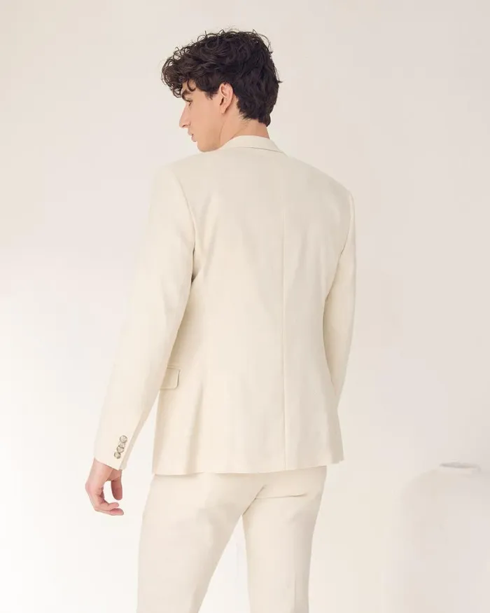 RWandCO Blazers Slim Fit Stretch Linen Blazer Rainy Day 8211 Men RWandCO Blazers Slim Fit Stretch Linen Blazer Rainy Day 8211 Men