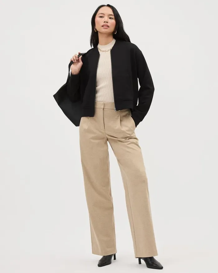 RWandCO Blazers Zipped Black Bomber Jacket Black 8211 Women RWandCO Blazers Zipped Black Bomber Jacket Black 8211 Women
