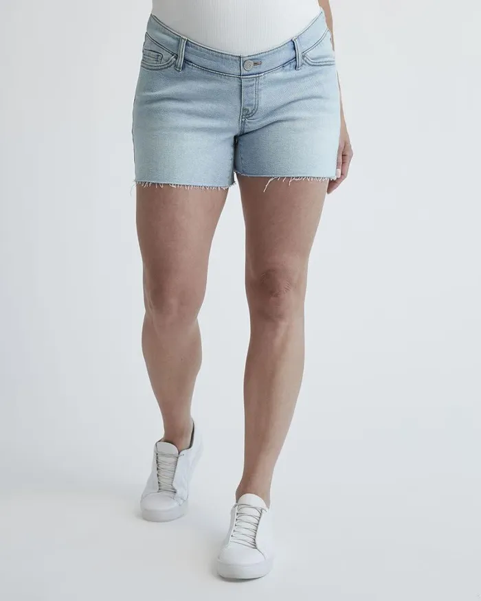 RWandCO Bottoms Light Wash Denim Short 8211 Thyme Maternity Light Wash 8211 Women RWandCO Bottoms Light Wash Denim Short 8211 Thyme Maternity Light Wash 8211 Women
