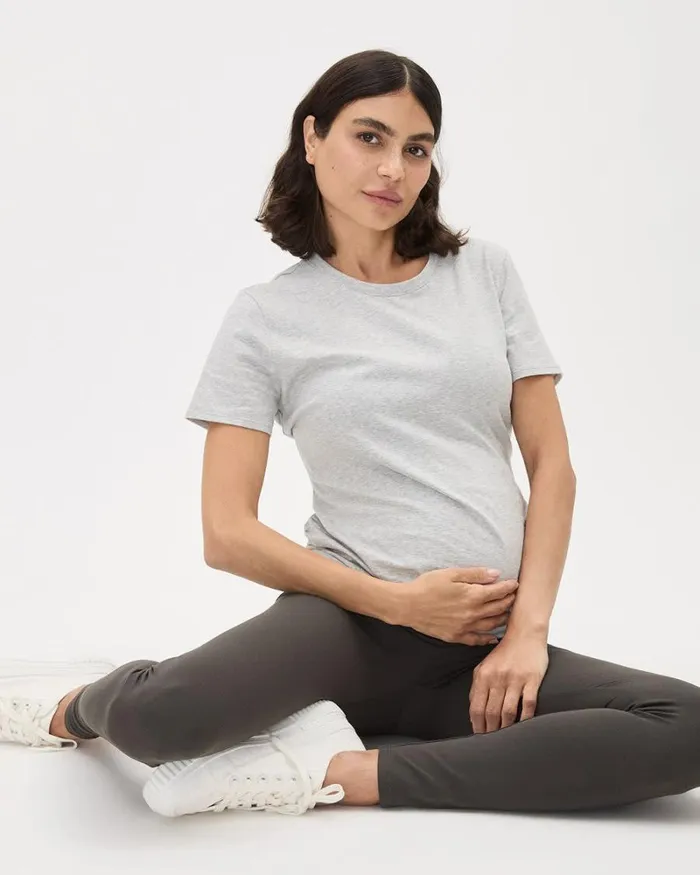 RWandCO Bottoms The Everyday Legging 8211 Thyme Maternity Raven 8211 Women