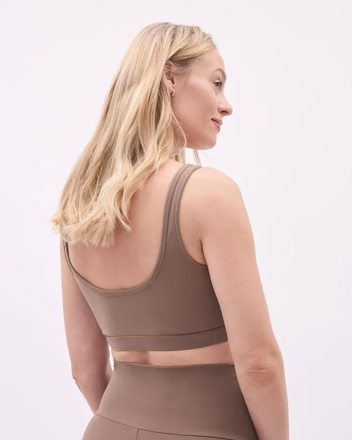 RWandCO Bras and Intimates Soft Bralette 8211 Thyme Maternity Deep Taupe 8211 Women RWandCO Bras and Intimates Soft Bralette 8211 Thyme Maternity Deep Taupe 8211 Women