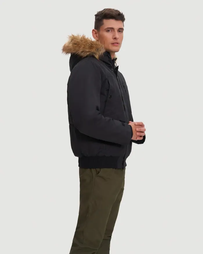 RWandCO Coats and Jackets Noize 8211 Max Short Length Bomber Black 8211 Men RWandCO Coats and Jackets Noize 8211 Max Short Length Bomber Black 8211 Men