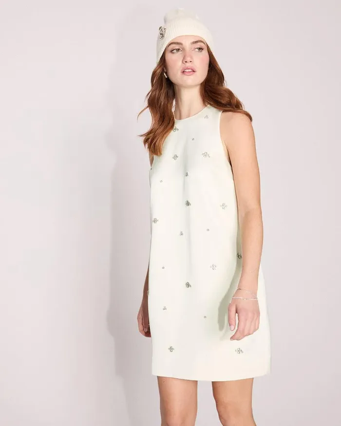 RWandCO Dresses Sleeveless Mini Cocktail Dress With Halter Neckline Coconut Milk 8211 Women RWandCO Dresses Sleeveless Mini Cocktail Dress With Halter Neckline Coconut Milk 8211 Women