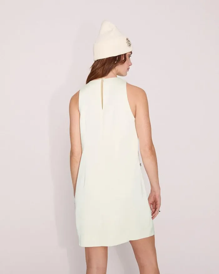 RWandCO Dresses Sleeveless Mini Cocktail Dress With Halter Neckline Coconut Milk 8211 Women RWandCO Dresses Sleeveless Mini Cocktail Dress With Halter Neckline Coconut Milk 8211 Women