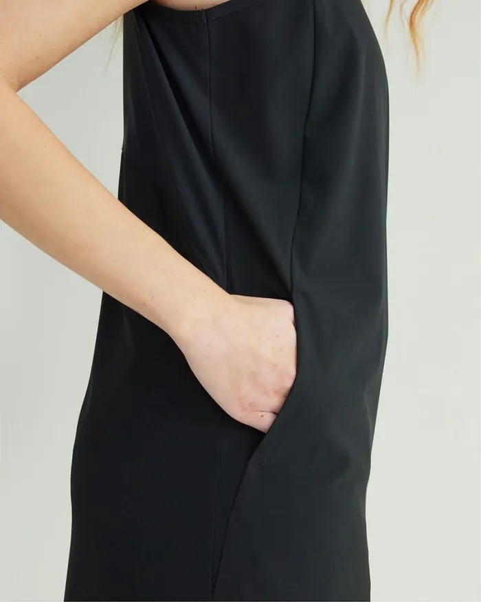 RWandCO Dresses Sleeveless MixMedia Dress 8211 Hyba 124 Regular 124 Reitmans Black 8211 Women RWandCO Dresses Sleeveless MixMedia Dress 8211 Hyba 124 Regular 124 Reitmans Black 8211 Women