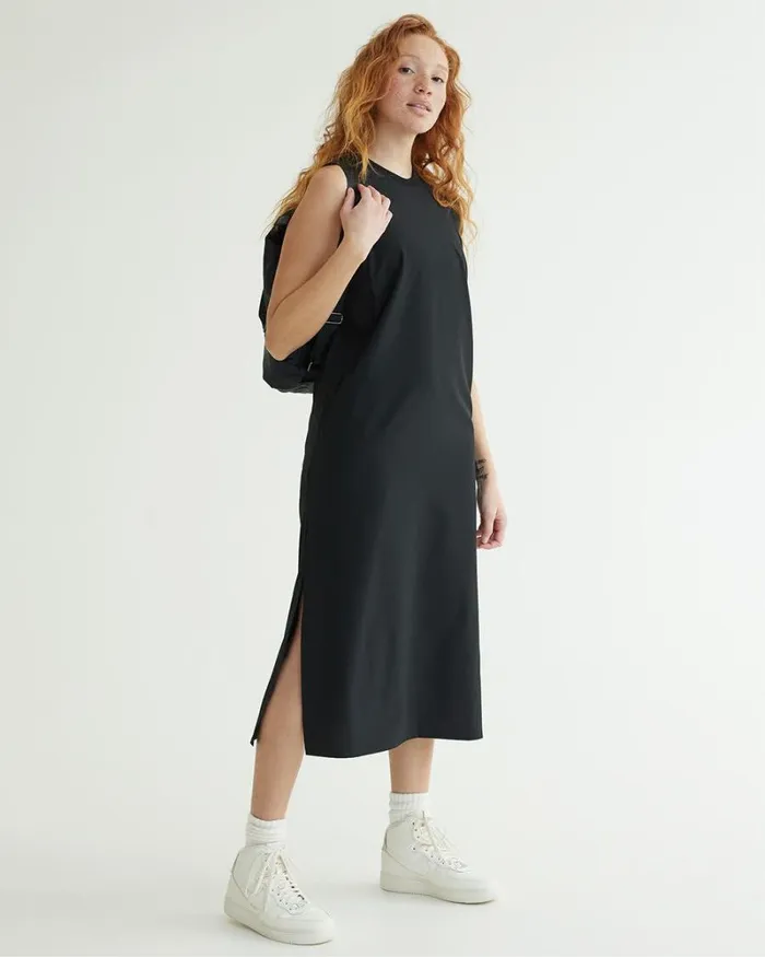 RWandCO Dresses Sleeveless MixMedia Dress 8211 Hyba 124 Regular 124 Reitmans Black 8211 Women RWandCO Dresses Sleeveless MixMedia Dress 8211 Hyba 124 Regular 124 Reitmans Black 8211 Women