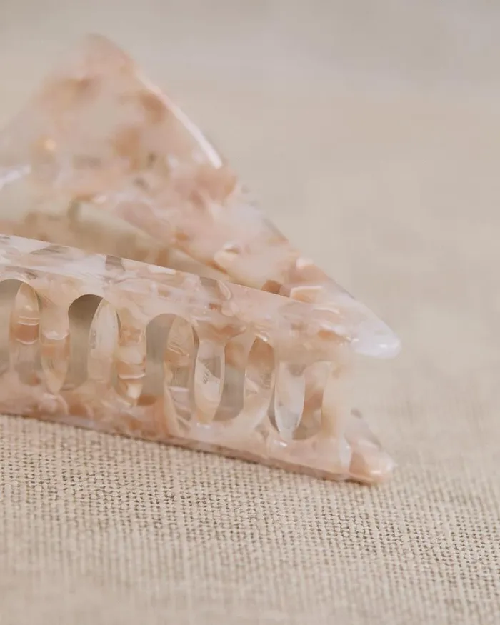 RWandCO Hair Accessories Acrylic Triangular Hair Gripper Beige 8211 Women RWandCO Hair Accessories Acrylic Triangular Hair Gripper Beige 8211 Women