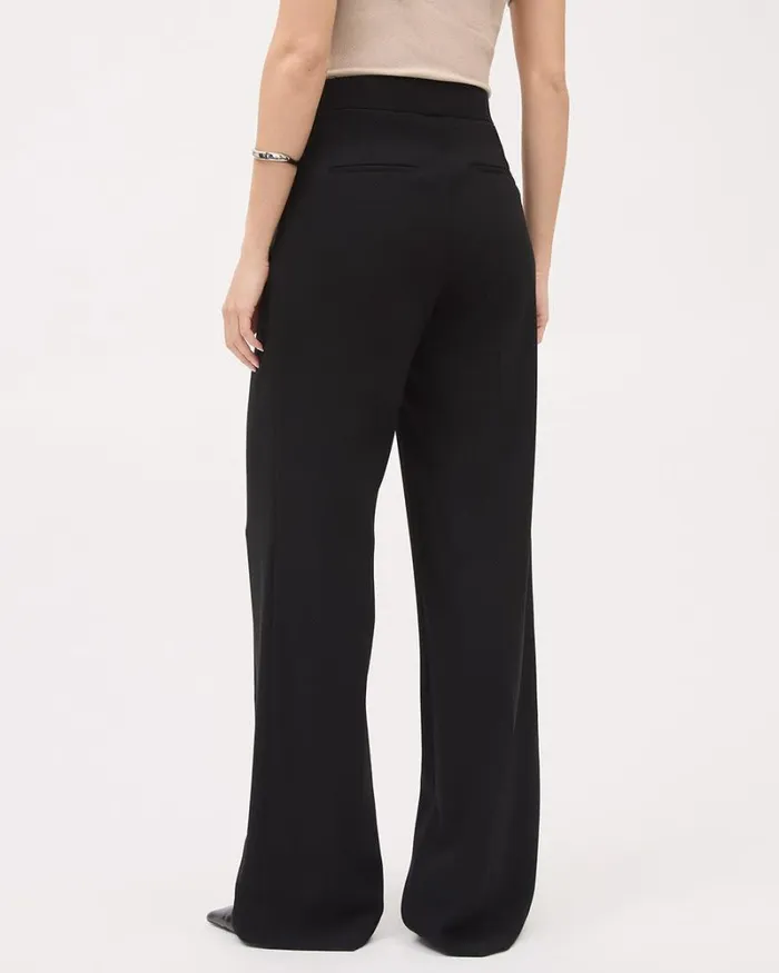 RWandCO HighRise Black HighRise WideLeg Crepe Pant Black 8211 Women