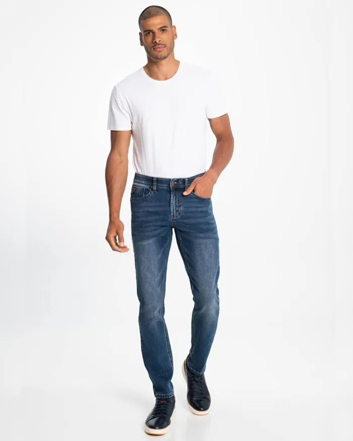 RWandCO Jeans LOIS 8211 Peter Slim Med Blue Wash Jeans Medium Blue 8211 Men
