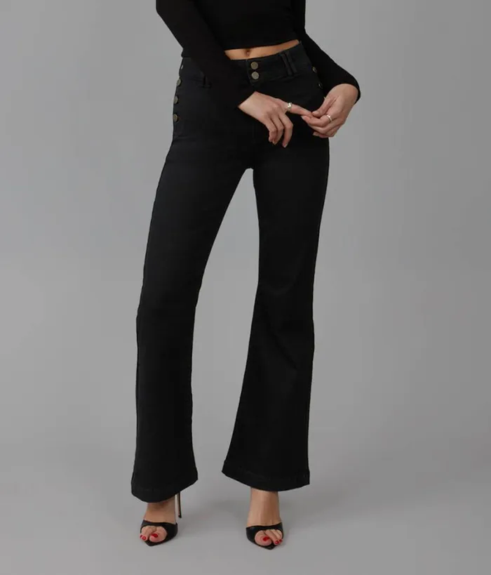 RWandCO Jeans Lola Jeans ALICEONYX High Rise Flare Jeans Black 8211 Women