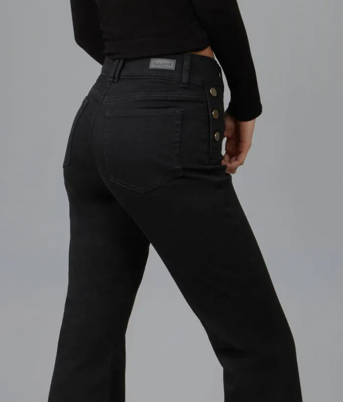RWandCO Jeans Lola Jeans ALICEONYX High Rise Flare Jeans Black 8211 Women