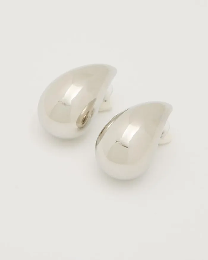RWandCO Jewelry Bold Teardrop Earrings Silver 8211 Women