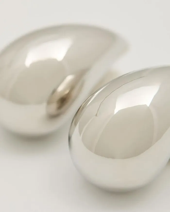 RWandCO Jewelry Bold Teardrop Earrings Silver 8211 Women RWandCO Jewelry Bold Teardrop Earrings Silver 8211 Women