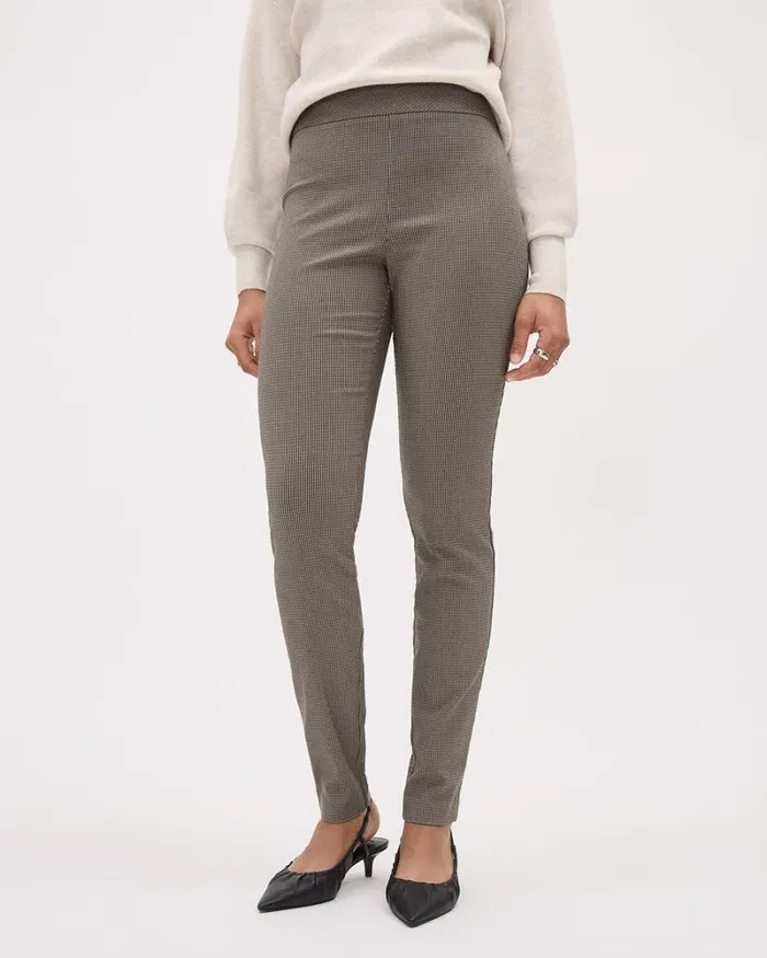 RWandCO Leggings Houndstooth Twill Long City Legging Pant Mini Houndstooth 8211 Women