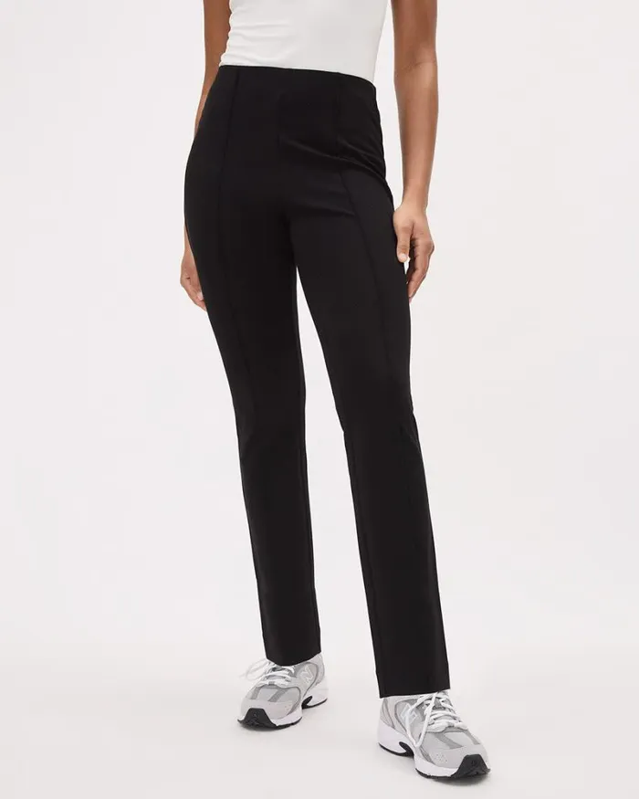 RWandCO Leggings Solid PullOn HighRise SlimLeg Ankle Pant Black 8211 Women