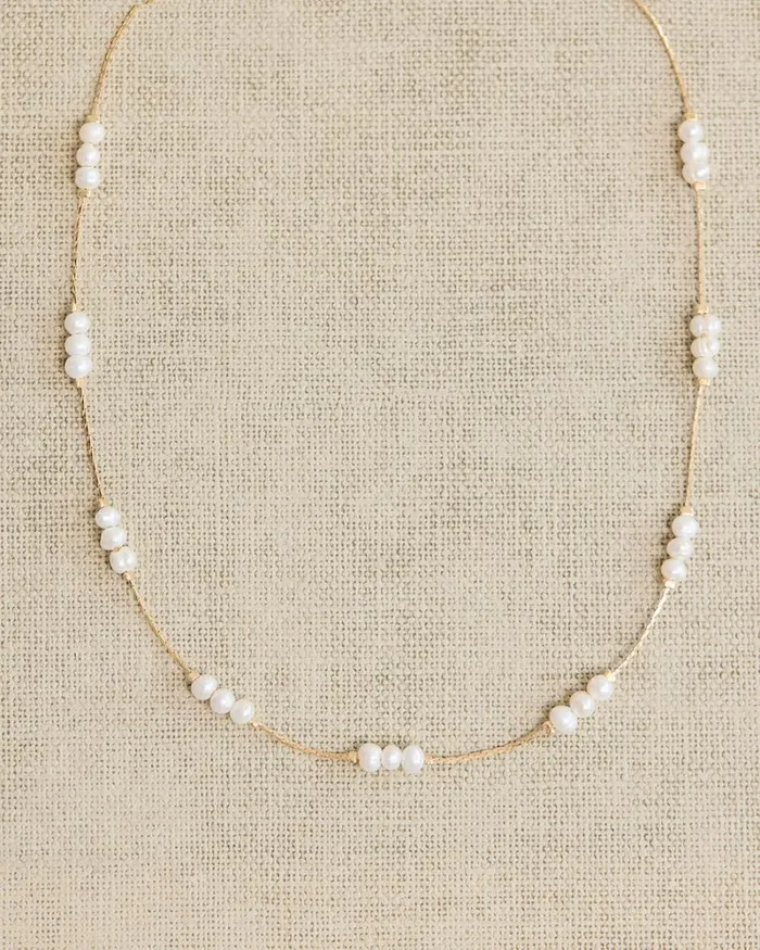 RWandCO Necklaces Short Necklace With Pearls Gold 8211 Women