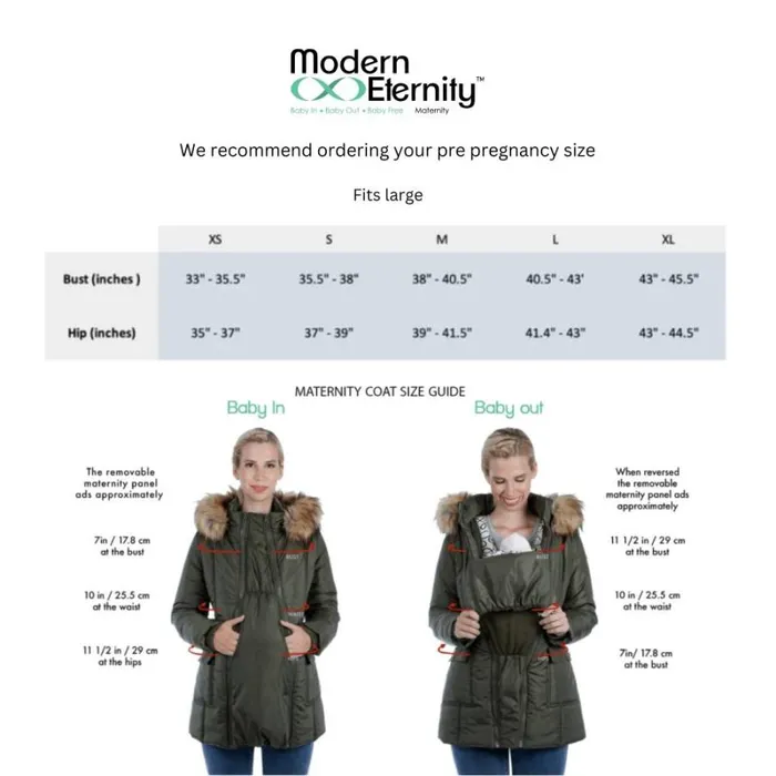 RWandCO Outerwear Lola 8211 5 In 1 Down Maternity Jacket 8211 Modern Eternity Maternity Black 8211 Women RWandCO Outerwear Lola 8211 5 In 1 Down Maternity Jacket 8211 Modern Eternity Maternity Black 8211 Women