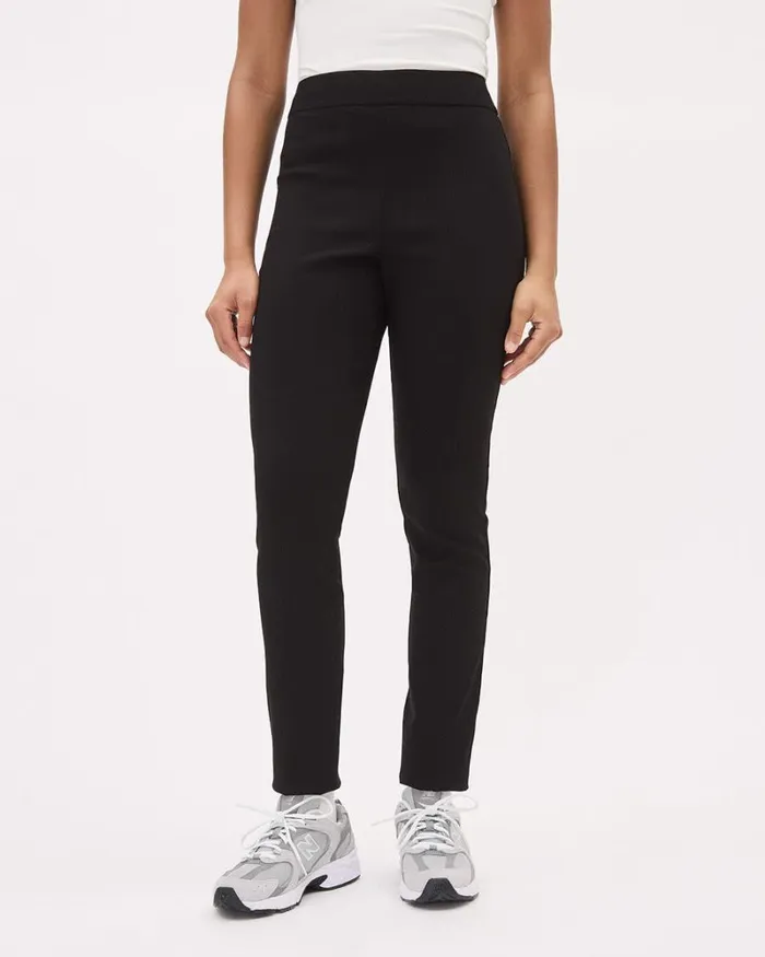 RWandCO Pants HighRise Long SlimLeg City Legging Pant Black Ottoman 8211 Women RWandCO Pants HighRise Long SlimLeg City Legging Pant Black Ottoman 8211 Women