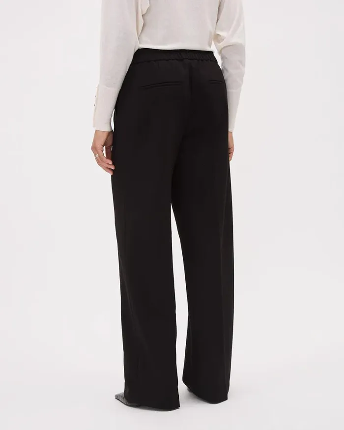 RWandCO Pants PullOn MidRise WideLeg Pant Black 8211 Women RWandCO Pants PullOn MidRise WideLeg Pant Black 8211 Women
