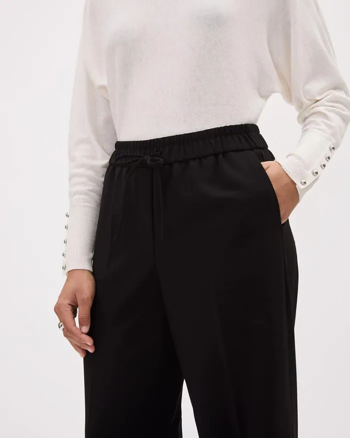 RWandCO Pants PullOn MidRise WideLeg Pant Black 8211 Women RWandCO Pants PullOn MidRise WideLeg Pant Black 8211 Women