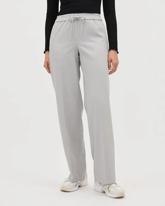 RWandCO Pants PullOn MidRise WideLeg Pant Medium Grey 8211 Women