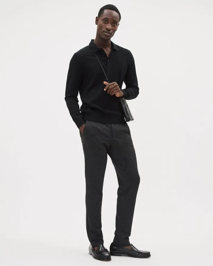 RWandCO Pants SlimFit Knit City Pant Charcoal 8211 Men RWandCO Pants SlimFit Knit City Pant Charcoal 8211 Men