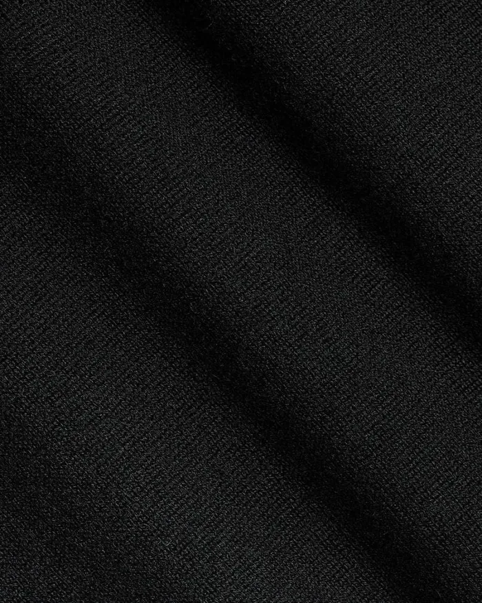 RWandCO Polos LongSleeve MerinoWool Polo Black 8211 Men RWandCO Polos LongSleeve MerinoWool Polo Black 8211 Men