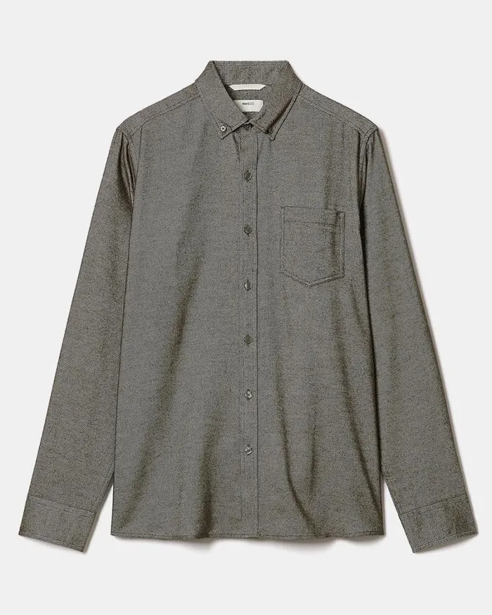 RWandCO Shirts SlimFit Brushed Twill Shirt Dakota Green 8211 Men