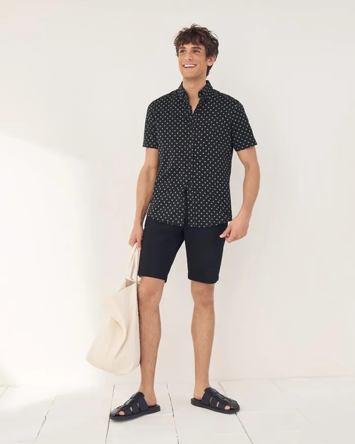 RWandCO Shirts SlimFit ShortSleeve Jersey Shirt Black 8211 Men RWandCO Shirts SlimFit ShortSleeve Jersey Shirt Black 8211 Men
