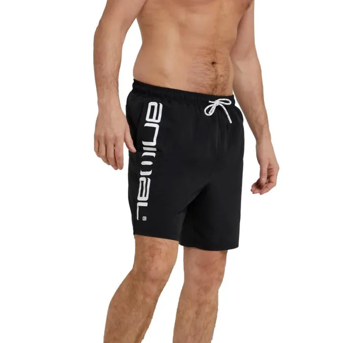 RWandCO Shorts Animal 8211 Mens Deep Dive Recycled Boardshorts Black 8211 Men