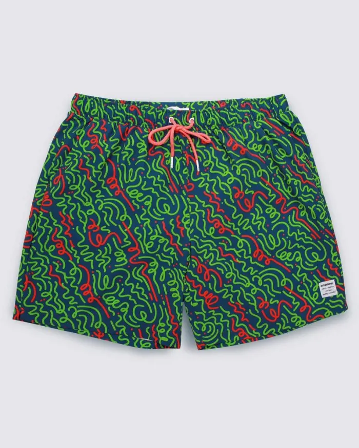 RWandCO Shorts Mosmann Mens Board Shorts 8211 Neo Green Medium Green 8211 Men