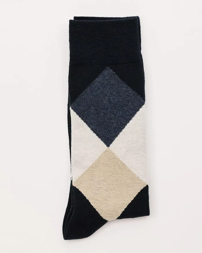 RWandCO Socks Argyle Socks Total Eclipse 8211 Men