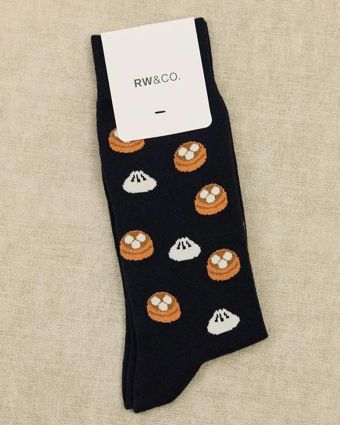RWandCO Socks Dumpling Socks Navy 8211 Men