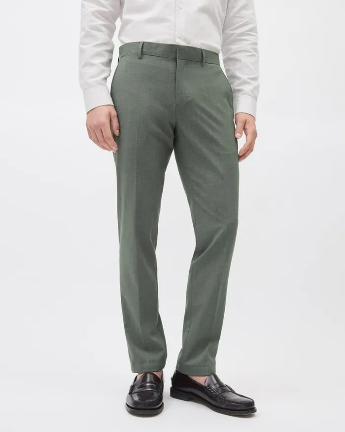 RWandCO Suit Pants SlimFit Green Suit Pant Green Basil 8211 Men