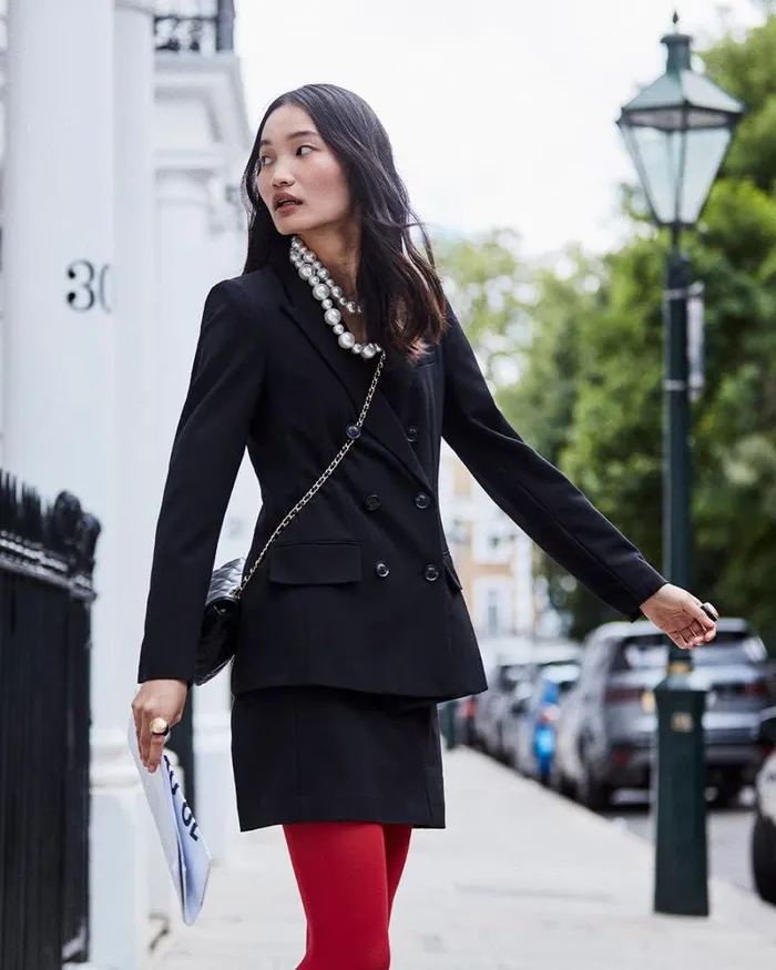 RWandCO Suiting Skirts Black HighRise ALine Mini Skirt Black 8211 Women