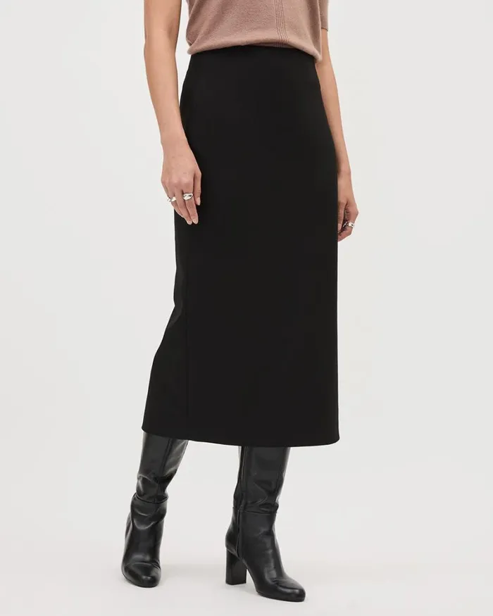 RWandCO Suiting Skirts Black WoolBlend Midi Pencil Skirt Black 8211 Women RWandCO Suiting Skirts Black WoolBlend Midi Pencil Skirt Black 8211 Women