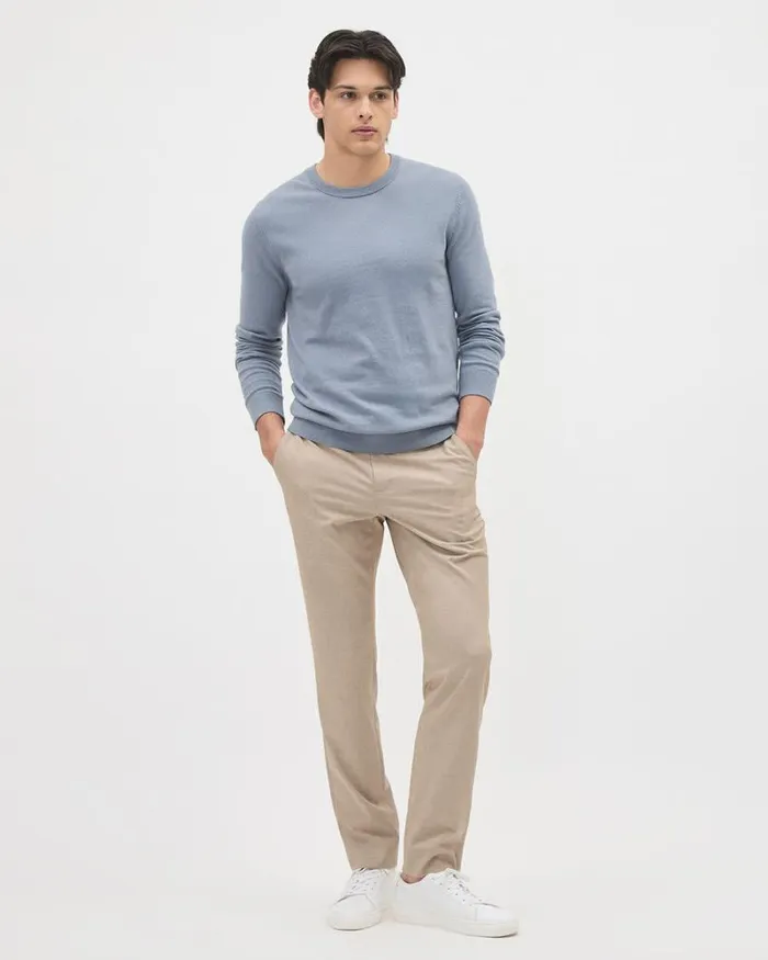 RWandCO Sweaters and Cardigans Solid LongSleeve CrewNeck Sweater Blue Ridge 8211 Men RWandCO Sweaters and Cardigans Solid LongSleeve CrewNeck Sweater Blue Ridge 8211 Men