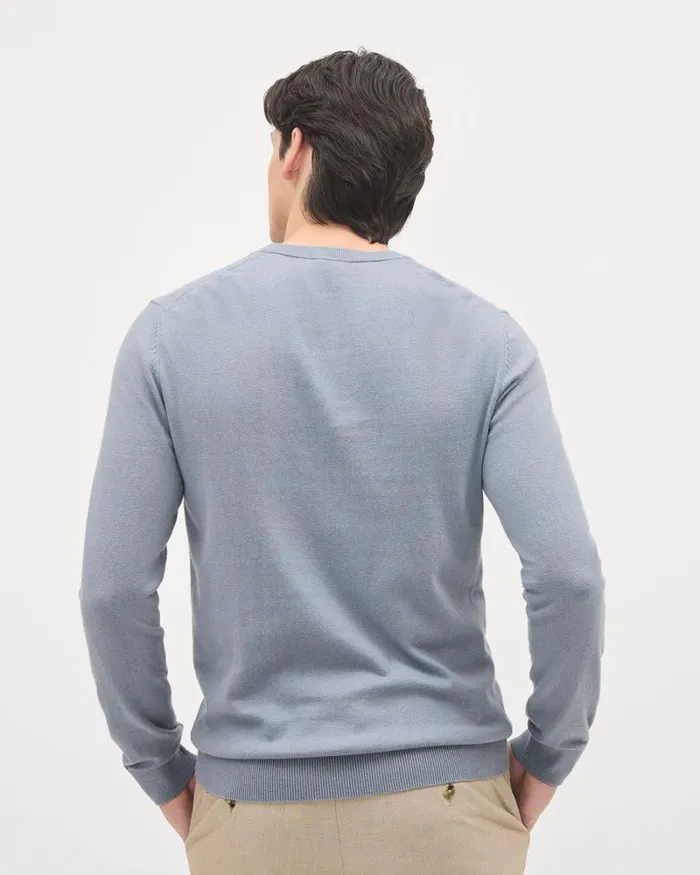 RWandCO Sweaters and Cardigans Solid LongSleeve CrewNeck Sweater Blue Ridge 8211 Men RWandCO Sweaters and Cardigans Solid LongSleeve CrewNeck Sweater Blue Ridge 8211 Men