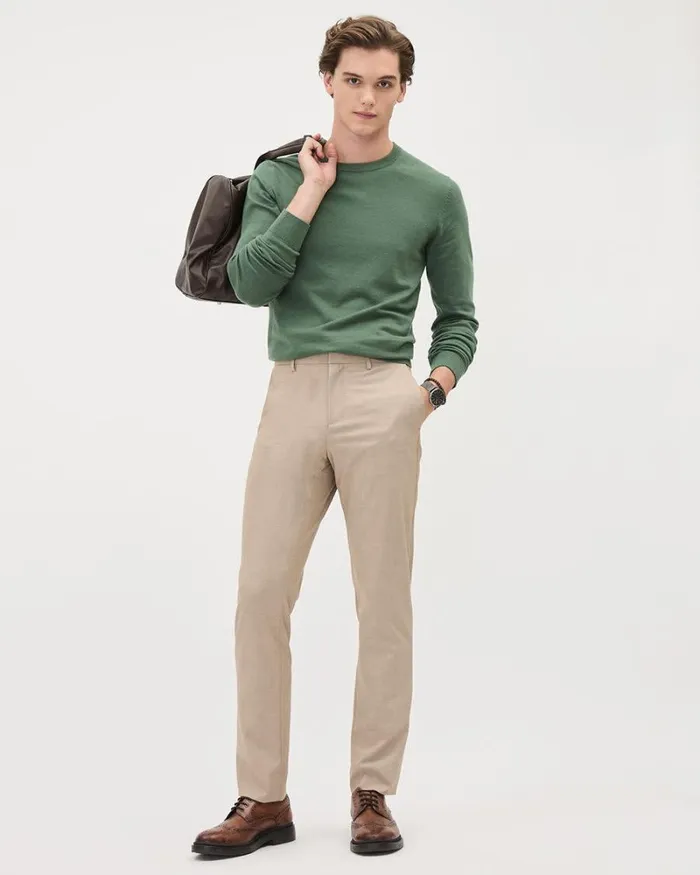 RWandCO Sweaters and Cardigans Solid LongSleeve CrewNeck Sweater Jade 8211 Men RWandCO Sweaters and Cardigans Solid LongSleeve CrewNeck Sweater Jade 8211 Men