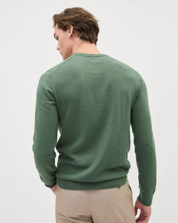 RWandCO Sweaters and Cardigans Solid LongSleeve CrewNeck Sweater Jade 8211 Men RWandCO Sweaters and Cardigans Solid LongSleeve CrewNeck Sweater Jade 8211 Men