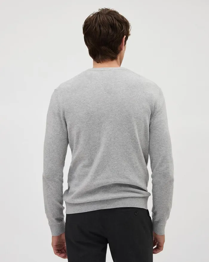 RWandCO Sweaters and Cardigans Solid LongSleeve CrewNeck Sweater Soft Grey 8211 Men RWandCO Sweaters and Cardigans Solid LongSleeve CrewNeck Sweater Soft Grey 8211 Men